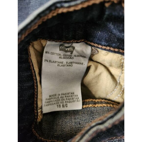 Levi 512 16 perfectly shaping bootcut blue denim jeans - Picture 5 of 6